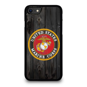 USMC US MARINE CORPS WOOD iPhone SE 2020 Case