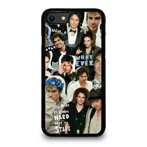 VAMPIRE DIARIES IAN SOMERHALDER COLLAGE iPhone SE 2020 Case