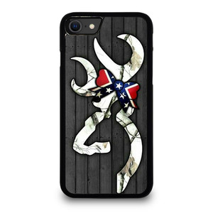 WOODEN CAMO BROWNING LOGO iPhone SE 2020 Case WOODEN CAMO BROWNING LOGO iPhone SE 2020 Case