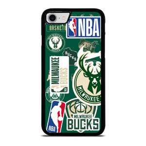MILWAUKEE BUCKS NBA STICKER BOMB iPhone SE 2022 Case