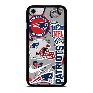 NEW ENGLAND PATRIOTS NFL STICKER BOMB iPhone SE 2022 Case