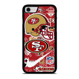 SAN FRANCISCO 49ERS NFL STICKER BOMB iPhone SE 2022 Case
