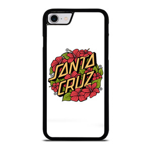 SANTA CRUZ SKATEBOARD FLORAL WHITE iPhone SE 2022 Case