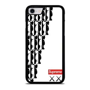 SUPREME KAWS BLACK WHITE iPhone SE 2022 Case