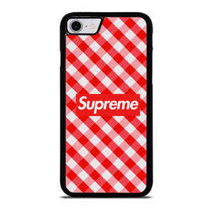 SUPREME RED GINGHAM iPhone SE 2022 Case