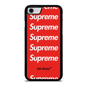 SUPREME RED OFF WHITE iPhone SE 2022 Case
