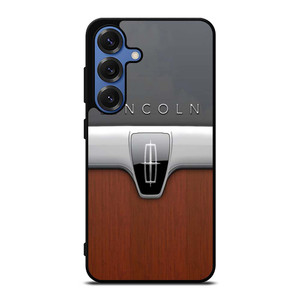 LINCOLN MOTOR WOODEN CHROME LOGO Samsung Galaxy S25 Case