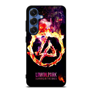 LINKIN PARK LOGO BURNING IN THE SKIES Samsung Galaxy S25 Case