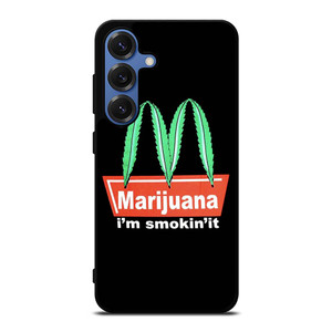 MARIJUANA X MCDONALD FUNNY Samsung Galaxy S25 Case MARIJUANA X MCDONALD FUNNY Samsung Galaxy S25 Case