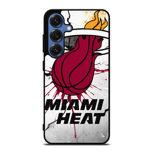 MIAMI HEAT CRACKED LOGO Samsung Galaxy S25 Case