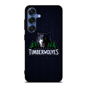 MINNESOTA TIMBERWOLVES WOODEN LOGO Samsung Galaxy S25 Case MINNESOTA TIMBERWOLVES WOODEN LOGO Samsung Galaxy S25 Case