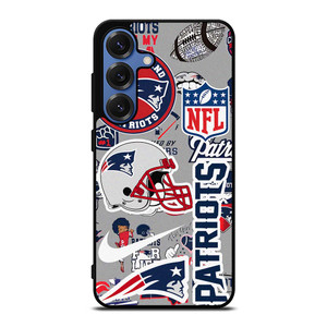 NEW ENGLAND PATRIOTS NFL STICKER BOMB Samsung Galaxy S25 Case