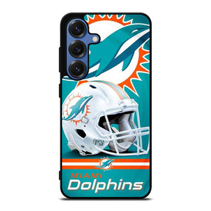 NFL MIAMI DOLPHINS HELMET LOGO Samsung Galaxy S25 Case NFL MIAMI DOLPHINS HELMET LOGO Samsung Galaxy S25 Case