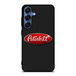 PETERBILT TRUCK LOGO CARBON Samsung Galaxy S25 Case