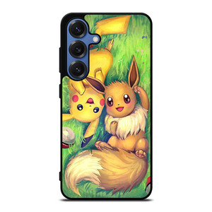 POKEMON EEVEE AND PIKACHU Samsung Galaxy S25 Case