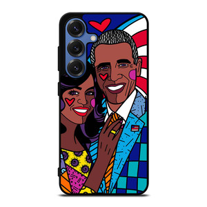 ROMERO BRITTO BARACK OBAMA Samsung Galaxy S25 Case ROMERO BRITTO BARACK OBAMA Samsung Galaxy S25 Case