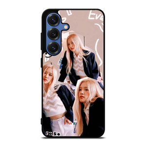 ROSE BLACKPINK SCRIBBLED Samsung Galaxy S25 Case