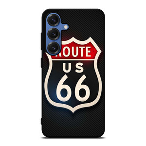 ROUTE 66 STREET US LOGO CARBON Samsung Galaxy S25 Case ROUTE 66 STREET US LOGO CARBON Samsung Galaxy S25 Case