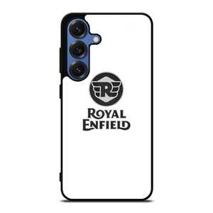 ROYAL ENFIELD WHITE LOGO Samsung Galaxy S25 Case