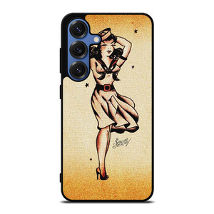 SAILOR JERRY TATTOO GIRL Samsung Galaxy S25 Case