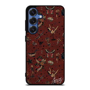 SAILOR JERRY TATTOO PATTERN Samsung Galaxy S25 Case SAILOR JERRY TATTOO PATTERN Samsung Galaxy S25 Case