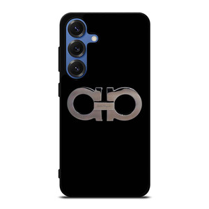 SALVATORE FERRAGAMO LOGO BLACK Samsung Galaxy S25 Case