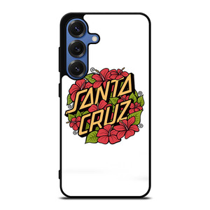 SANTA CRUZ SKATEBOARD FLORAL WHITE Samsung Galaxy S25 Case SANTA CRUZ SKATEBOARD FLORAL WHITE Samsung Galaxy S25 Case
