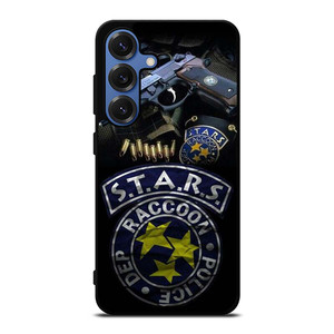 STARS RACCOON POLICE DEP BADGE 2 Samsung Galaxy S25 Case