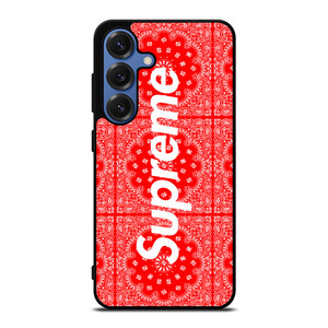 SUPREME RED BANDANA Samsung Galaxy S25 Case
