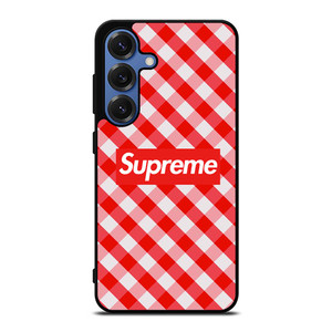 SUPREME RED GINGHAM Samsung Galaxy S25 Case SUPREME RED GINGHAM Samsung Galaxy S25 Case