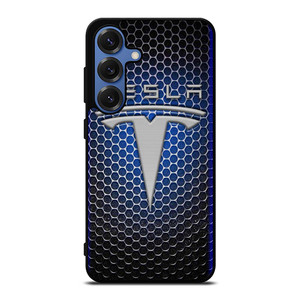 TESLA METAL LOGO Samsung Galaxy S25 Case TESLA METAL LOGO Samsung Galaxy S25 Case