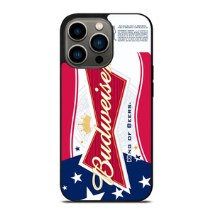 BUDWEISER AMERICAN FLAG LOGO iPhone 13 Pro Case BUDWEISER AMERICAN FLAG LOGO iPhone 13 Pro Case