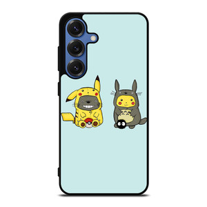 TOTORO X PIKACHU CARTOON Samsung Galaxy S25 Case TOTORO X PIKACHU CARTOON Samsung Galaxy S25 Case