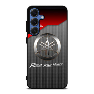 YAMAHA REVS YOUR HEART METAL LOGO Samsung Galaxy S25 Case