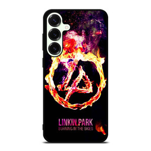 LINKIN PARK LOGO BURNING IN THE SKIES Samsung Galaxy S25 Plus Case