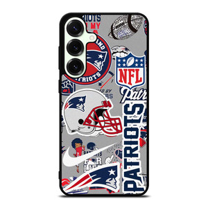 NEW ENGLAND PATRIOTS NFL STICKER BOMB Samsung Galaxy S25 Plus Case