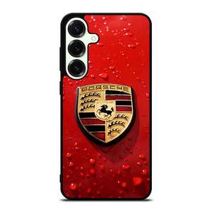 PORSCHE RED EMBLEM Samsung Galaxy S25 Plus Case