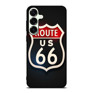 ROUTE 66 STREET US LOGO CARBON Samsung Galaxy S25 Plus Case ROUTE 66 STREET US LOGO CARBON Samsung Galaxy S25 Plus Case