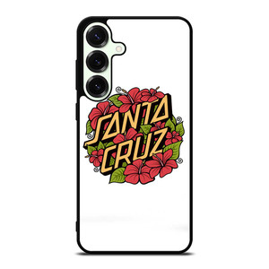 SANTA CRUZ SKATEBOARD FLORAL WHITE Samsung Galaxy S25 Plus Case SANTA CRUZ SKATEBOARD FLORAL WHITE Samsung Galaxy S25 Plus Case
