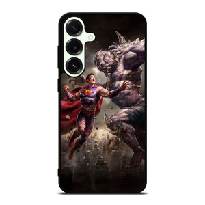 SUPERMAN VS DOOMSDAY ART Samsung Galaxy S25 Plus Case SUPERMAN VS DOOMSDAY ART Samsung Galaxy S25 Plus Case