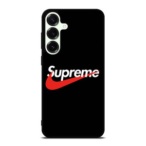 SUPREME X NIKE BLACK LOGO Samsung Galaxy S25 Plus Case
