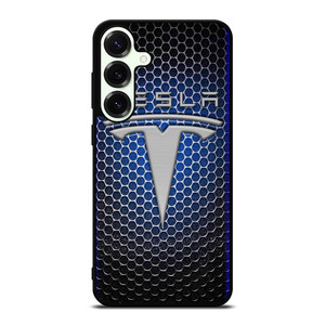 TESLA METAL LOGO Samsung Galaxy S25 Plus Case TESLA METAL LOGO Samsung Galaxy S25 Plus Case