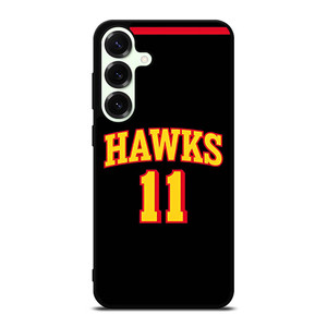 TRAE YOUNG ATLANTA HAWKS BLACK Samsung Galaxy S25 Plus Case