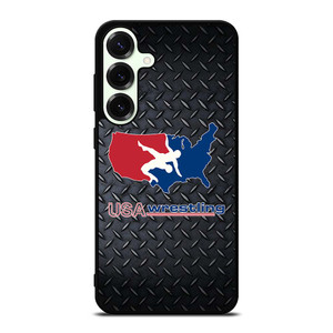 USA WRESTLING METAL LOGO Samsung Galaxy S25 Plus Case