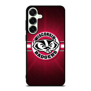 WISCONSIN BADGER METAL LOGO Samsung Galaxy S25 Plus Case
