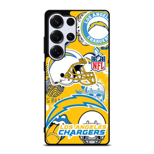 LOS ANGELES CHARGERS NFL STICKER BOMB Samsung Galaxy S25 Ultra Case LOS ANGELES CHARGERS NFL STICKER BOMB Samsung Galaxy S25 Ultra Case