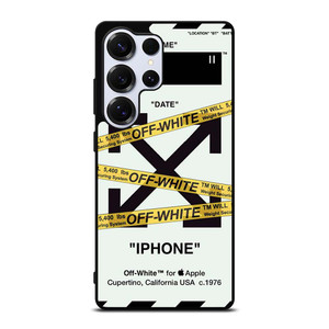 OFF WHITE YELLOW STRIPES Samsung Galaxy S25 Ultra Case OFF WHITE YELLOW STRIPES Samsung Galaxy S25 Ultra Case