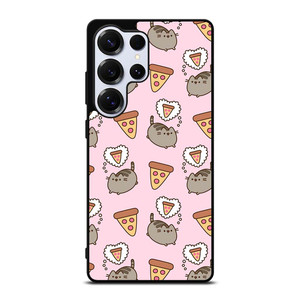 PUSHEEN THE CAT PIZZA Samsung Galaxy S25 Ultra Case