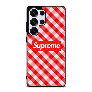 SUPREME RED GINGHAM Samsung Galaxy S25 Ultra Case
