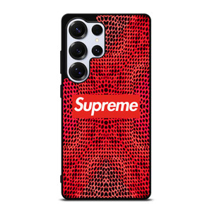 SUPREME RED SNAKE SKIN Samsung Galaxy S25 Ultra Case